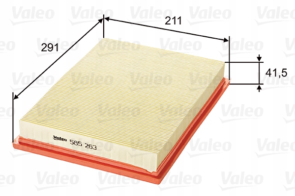Valeo 585263 фільтр повітря Недорого