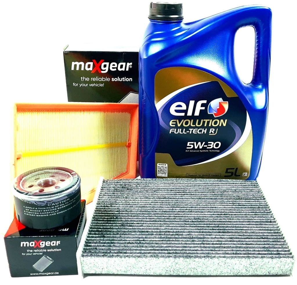 фото №1, Фильтры масло 5w30 elf renault scenic iii grand scenic iii 1.4tce 131km