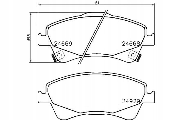 фото №1, Textar 2466801 набор тормозных колодок тормозных, тормоза дисковые