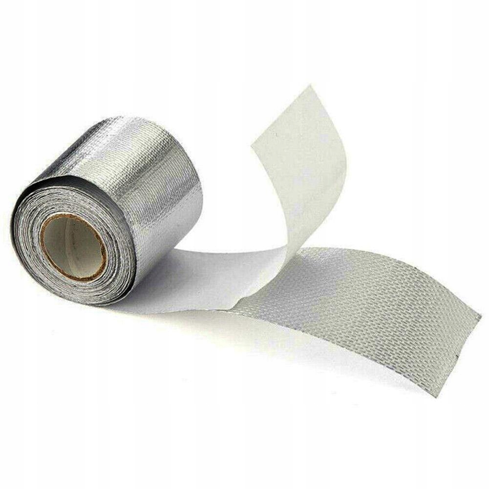 фото №10, Samoprzylepna пленка алюминиевая лента трубы выпускной изоляция тепловая 5m