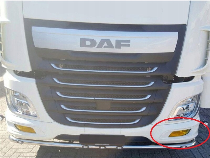 фото №3, Рамка заглушка защита противотуманной фары daf xf 106 левая