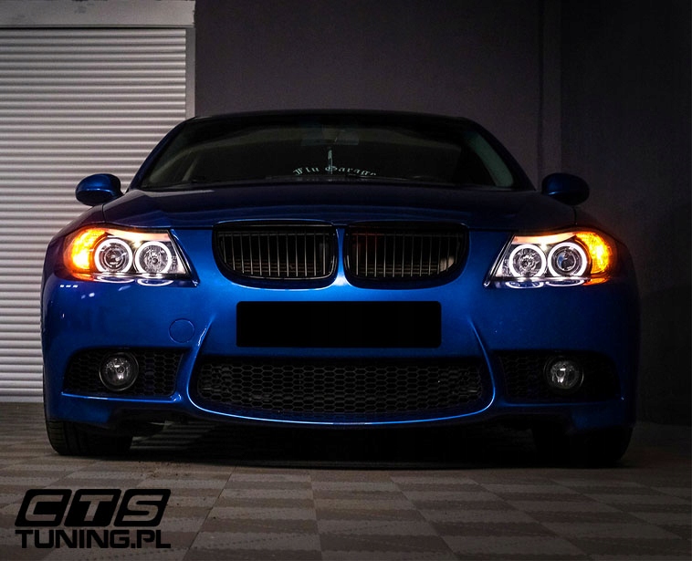 фото №12, Bmw e90 e91 05-08 лампи фари перед передні black кільця led лінзи