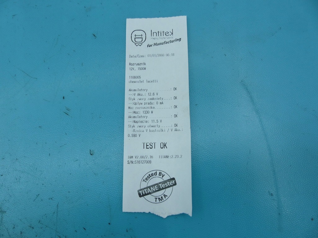 фото №5, Test стартер chevrolet lacetti 1.6 16v