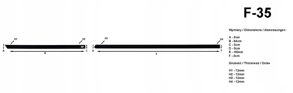 фото №6, Накладки бічний rider f-35 4 штуки чорні