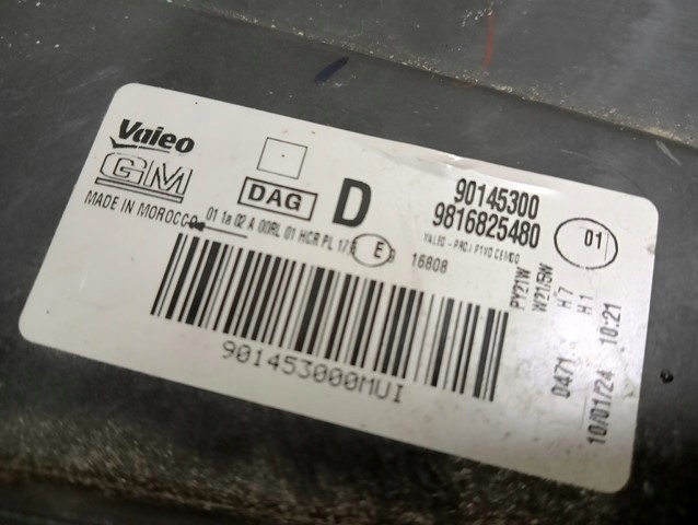 фото №7, Лампа права правий фара opel combo e 18-