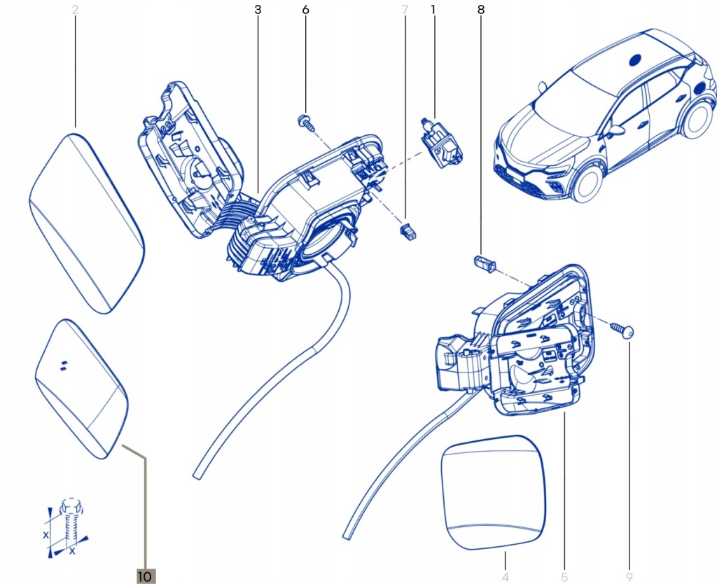 Кришка заливної пального renault symbioz 135060169r Оригінал