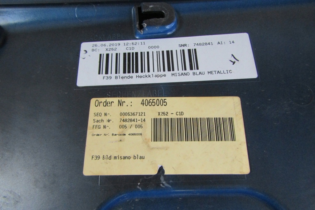 фото №14, Накладка молдинг крышки задняя bmw x2 f39 18-