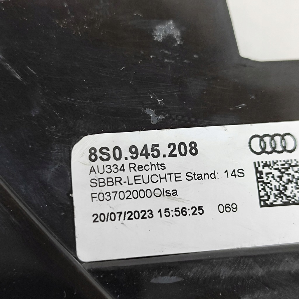 фото №7, Audi tt tts rs mk3 8s 2015 правая сторона лампа задняя