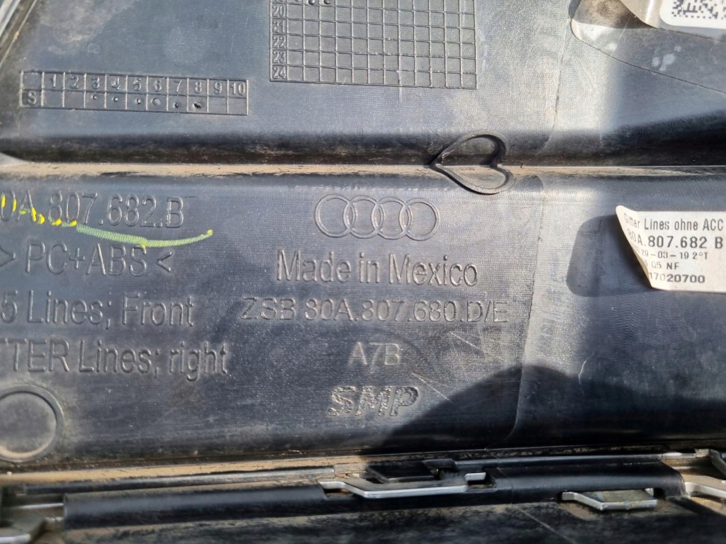 Audi q5 2 80a решётка бампера перед передний правая 80a807680d оригинал . Цена