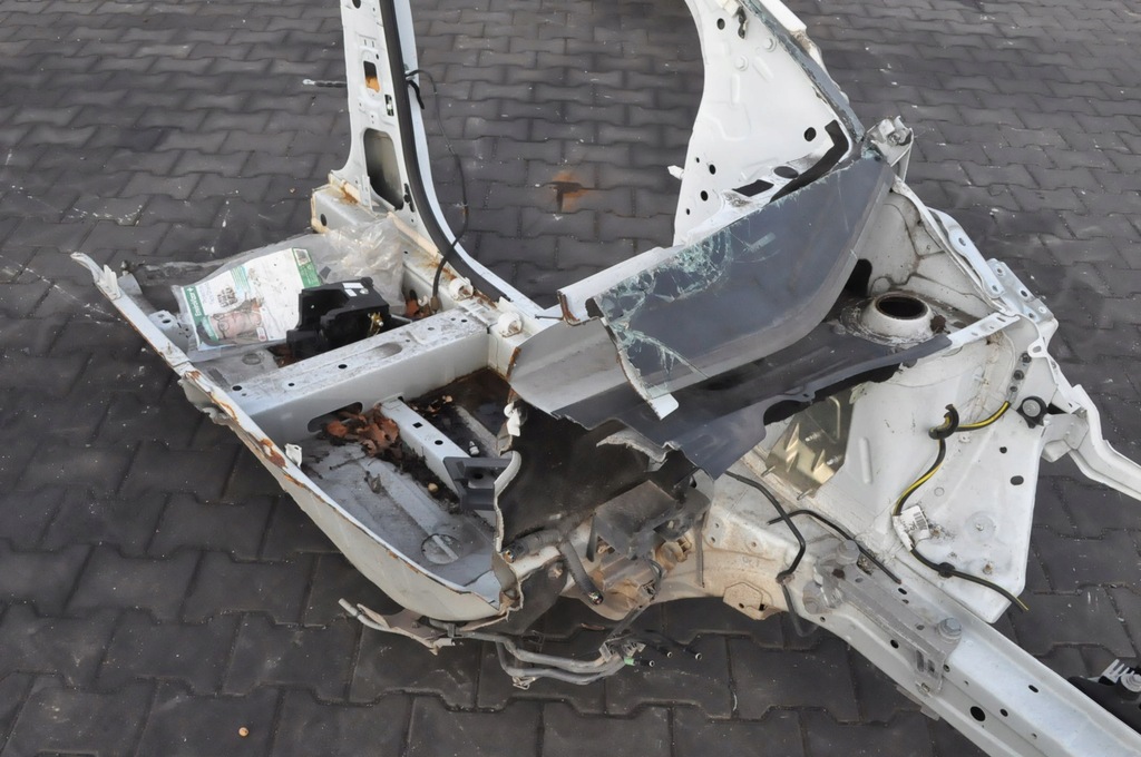 фото №8, Nissan micra v k14 четверть лонжерон левый перед +порог блок двигателя лак teqnc