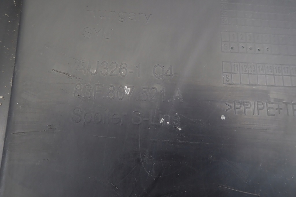 фото №11, Audi q3 83f s-line sportback накладка бампер задня