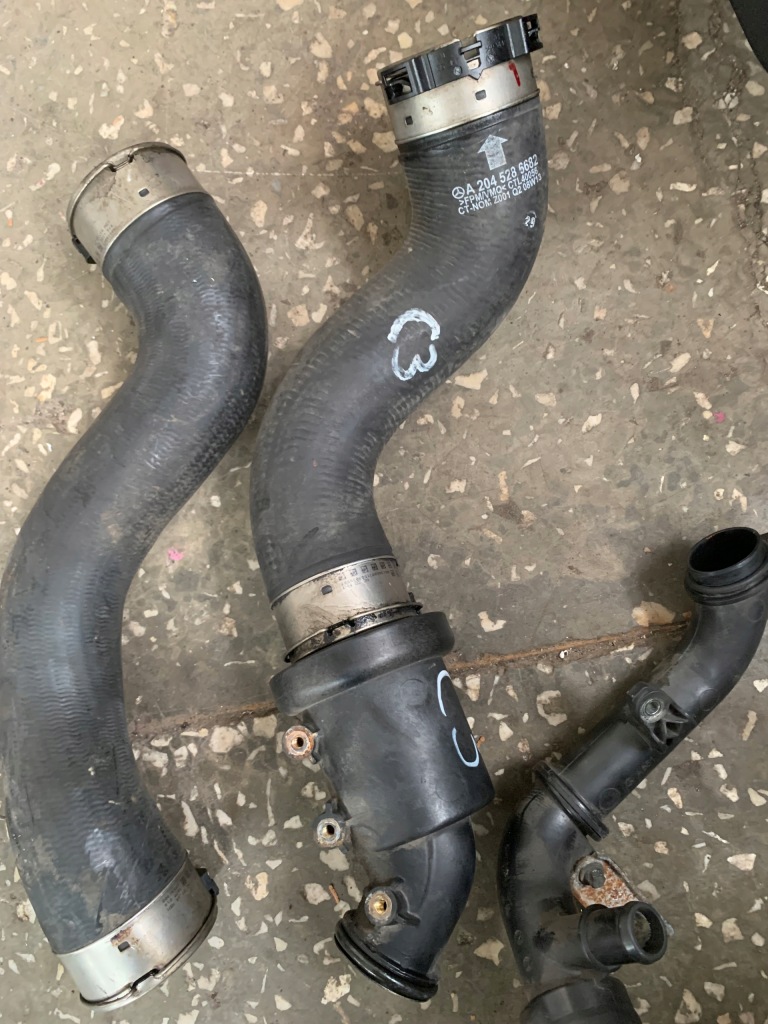 фото №1, Mercedes e klasa w212 lift пабтрубок  шланг труба радиатора воздуха интеркулер