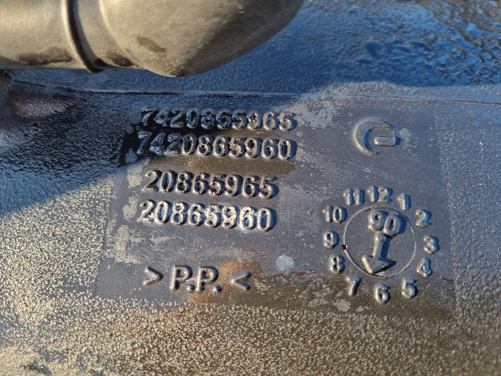 фото №6, Труба повітрозабірник з'єднувач повітря renault premium midlum dxi volvo fl fe d7