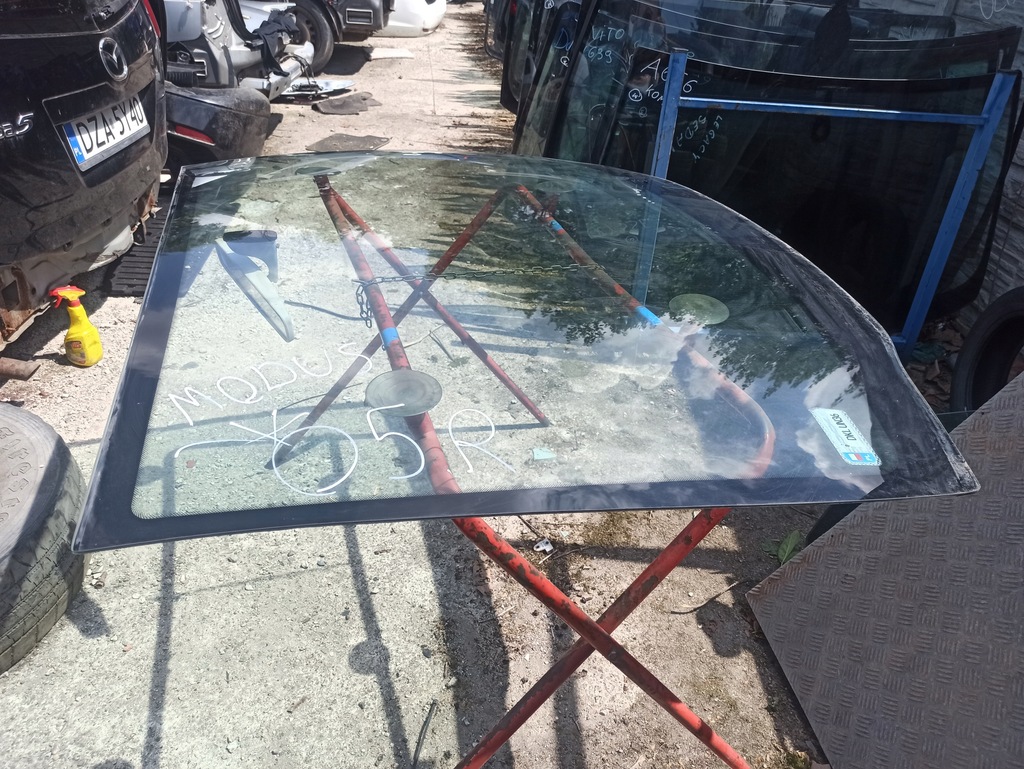 фото №1, Renault modus 2005 стекло лобовое перед передняя