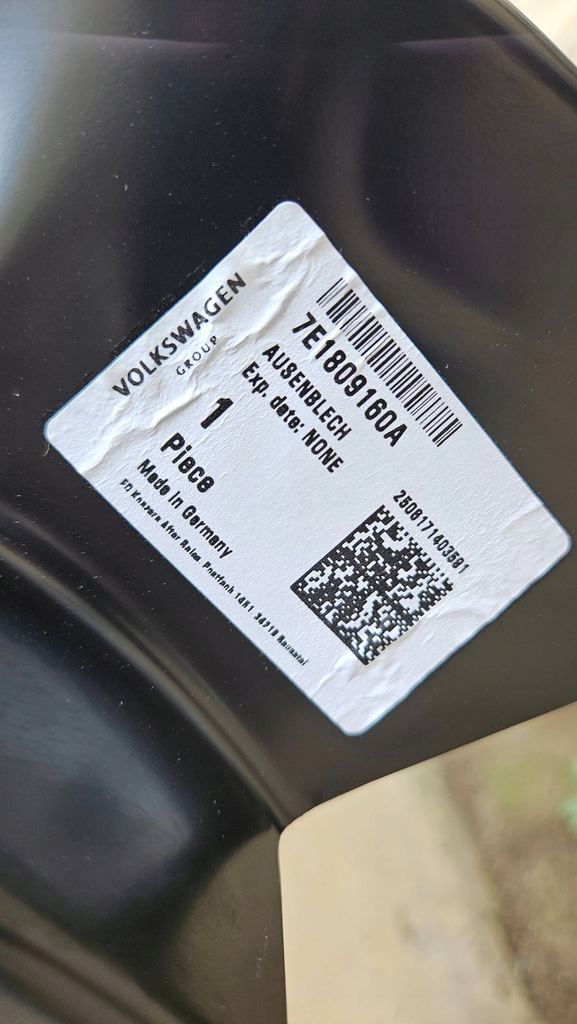 фото №8, Bok обшивка блок двигателя крыло задний задняя правый vw t5 lift t6 7e1809160a новый o