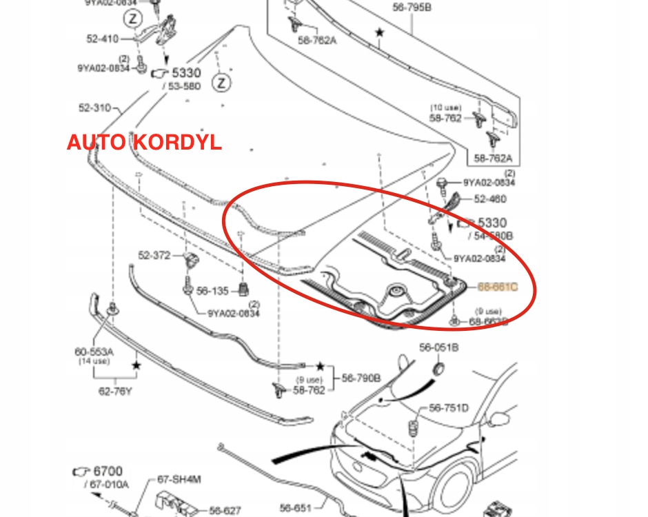 фото №1, Nowe шумоізоляція капот mazda cx-9 2017