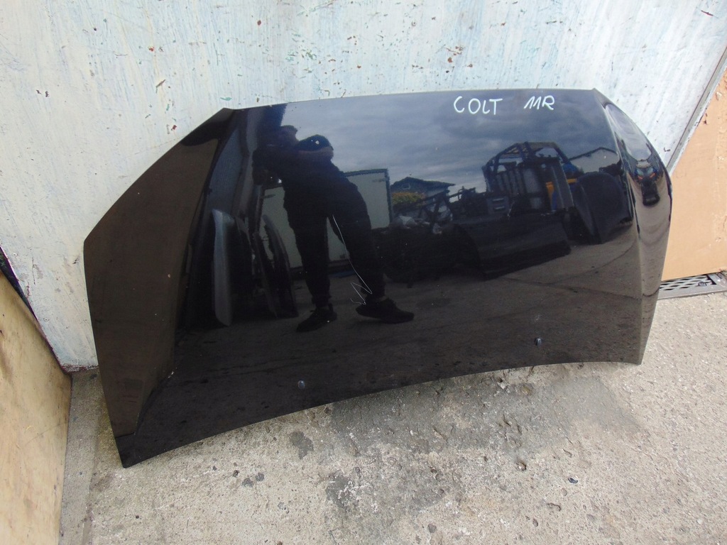 фото №6, Капот крышка двигателя mitsubishi colt vi lift 2009-12 czarna ładna демонтаж