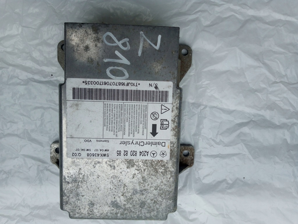 фото №1, Датчик подушка безпеки mercedes w204 c klasa