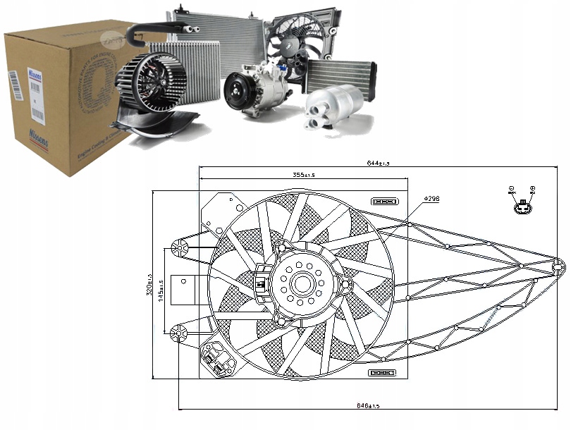 фото №1, Nissens 85150 вентилятор, охлаждение двигателя