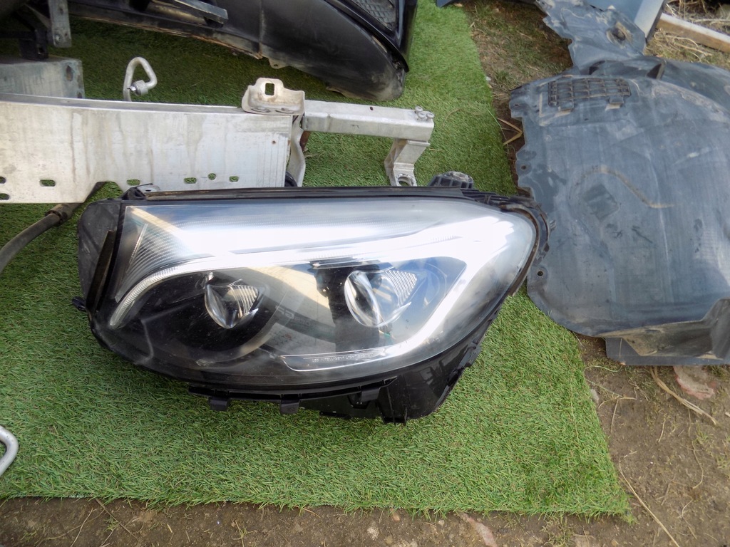 фото №7, Kompletny перед mercedes glc w253 2,2d дизель 0ryginał капот лампы pas