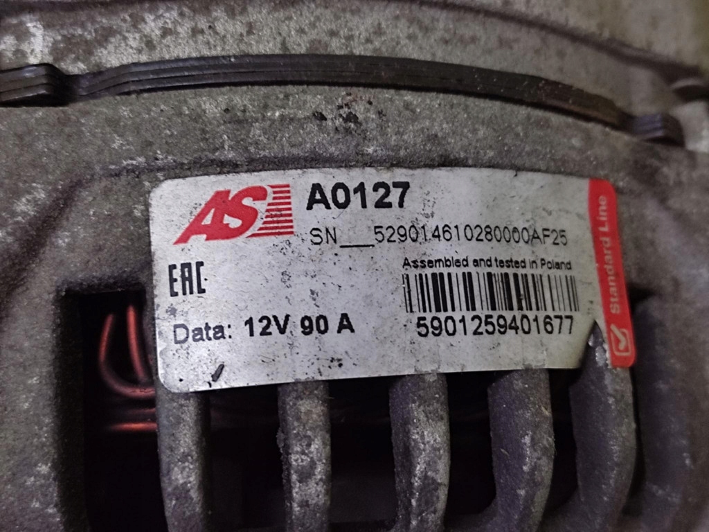 Vw golf iv 1.9 sdi генератор a0127 Недорого