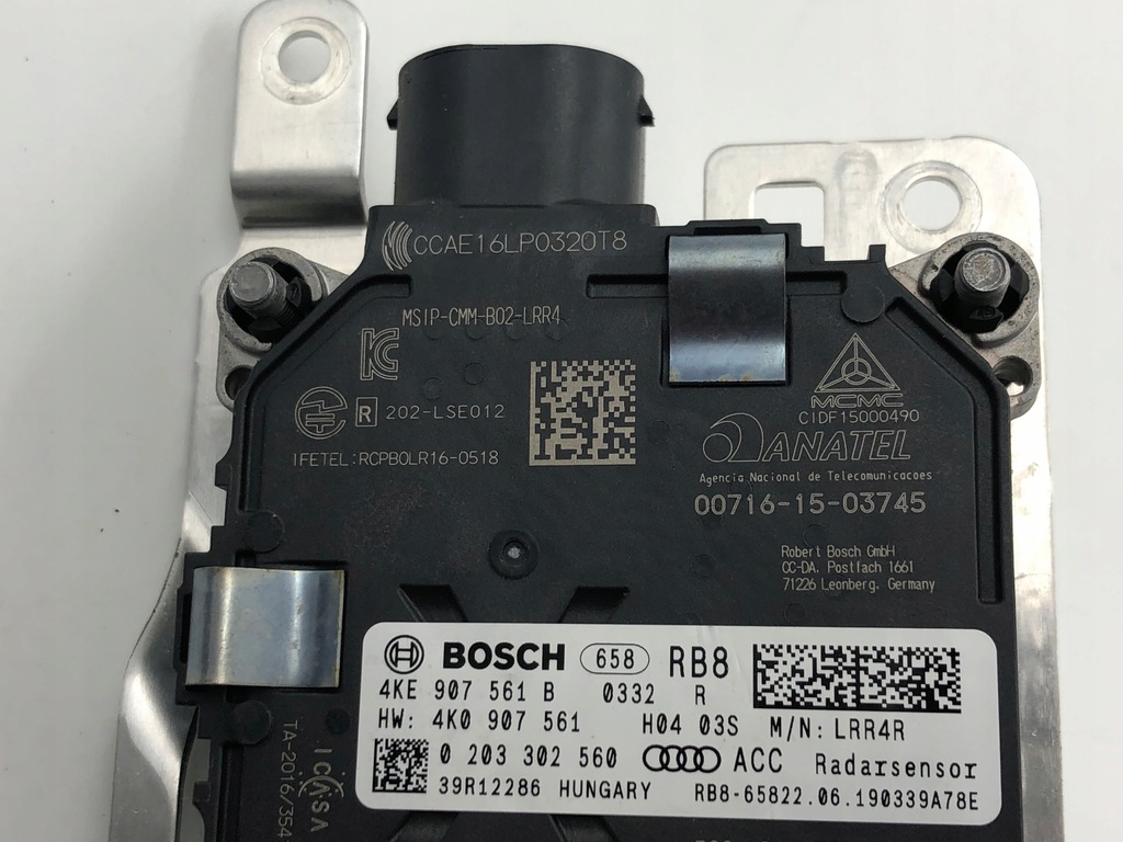 фото №7, Радар acc distronic датчик швидкості бампера audi e-tron 4ke 4ke907561b