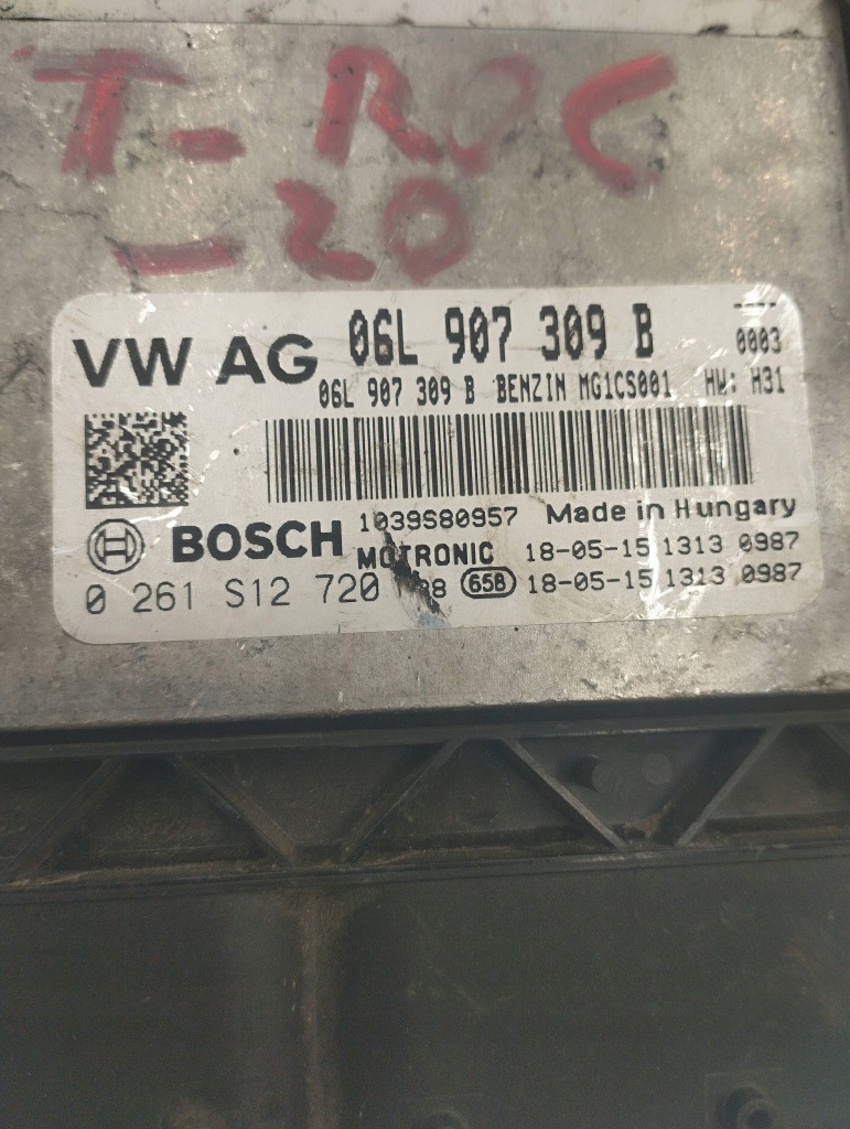 фото №3, Volkswagen t-roc блок управления / модуль ecu бортовой компьютер 06l907309b