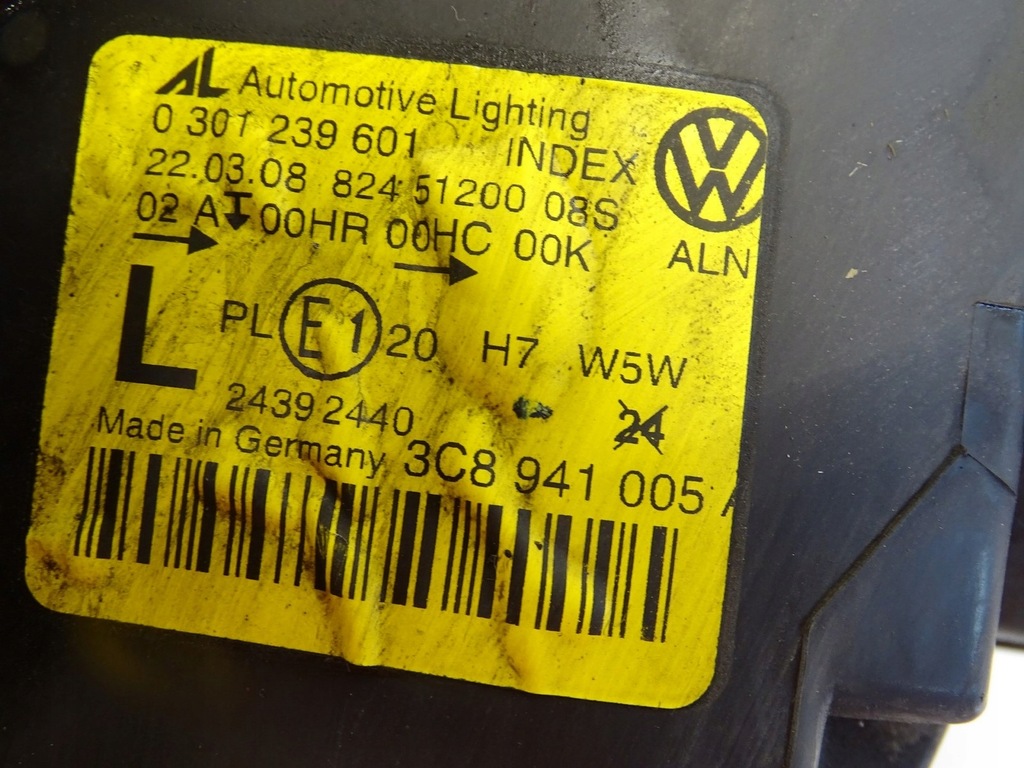 фото №7, Лампа ліва лівий перед vw passat cc 3c8941005a