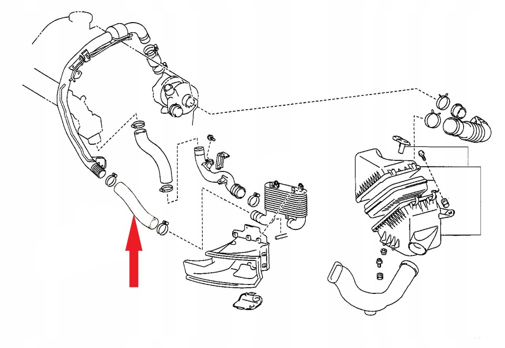 фото №2, Toyota avensis verso 2,0 d4d труба пабтрубок  воздуха