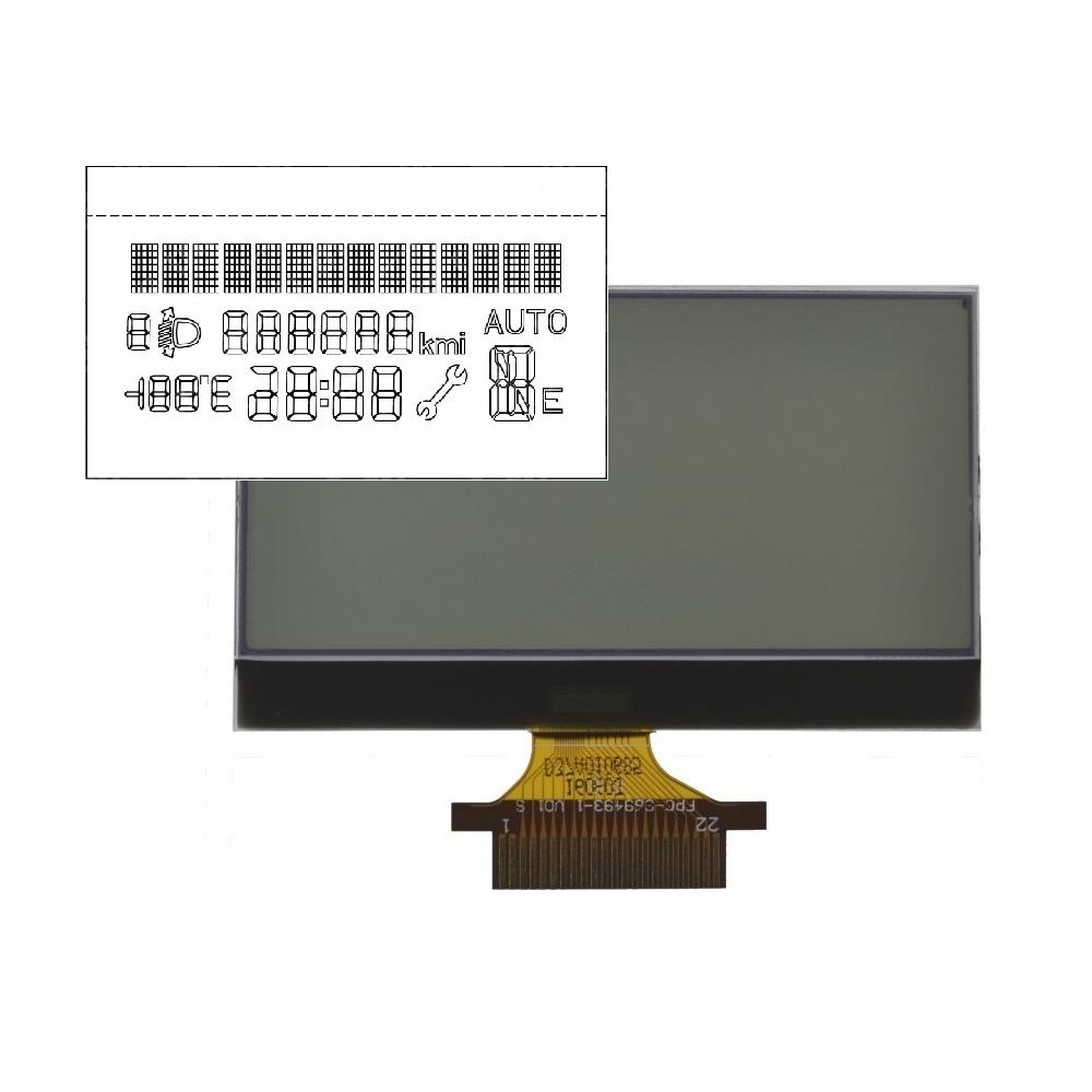 фото №1, Дисплей lcd fiat grande punto fiorino doblo