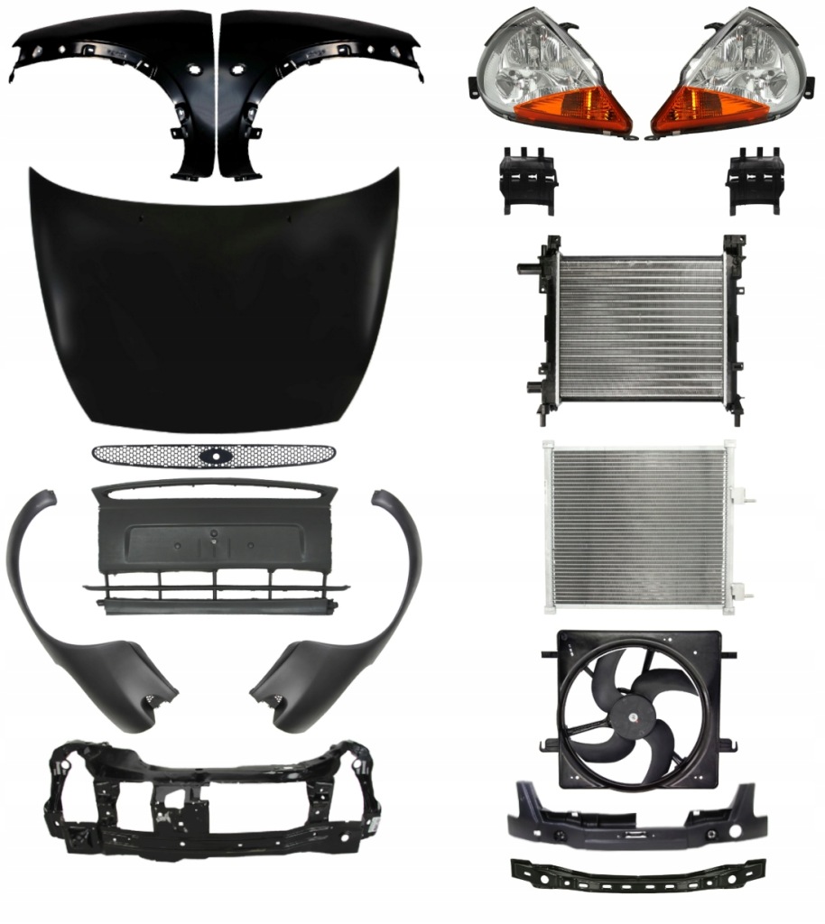 фото №1, Ford ka 96-08 бампер pas капот крила