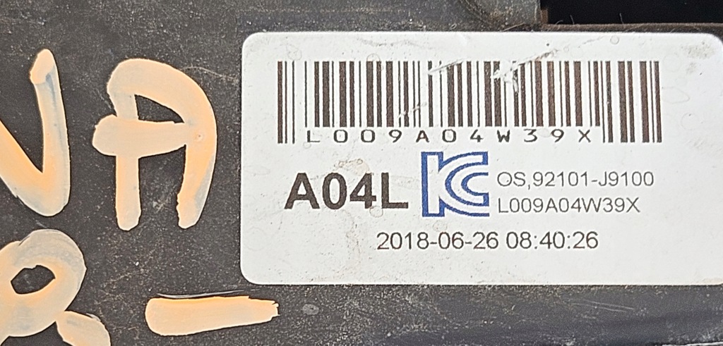 фото №8, Hyundai kona 17-23 лампа фара левый левая сторона 92101-j9100