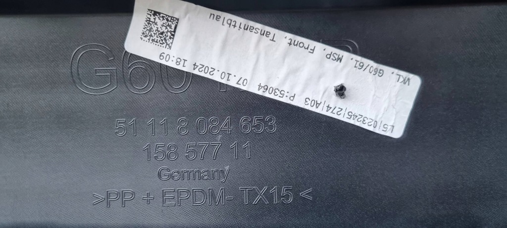 фото №15, Bmw 5 g60 g61 m-pakiet 2023- бампер перед оригінал a387