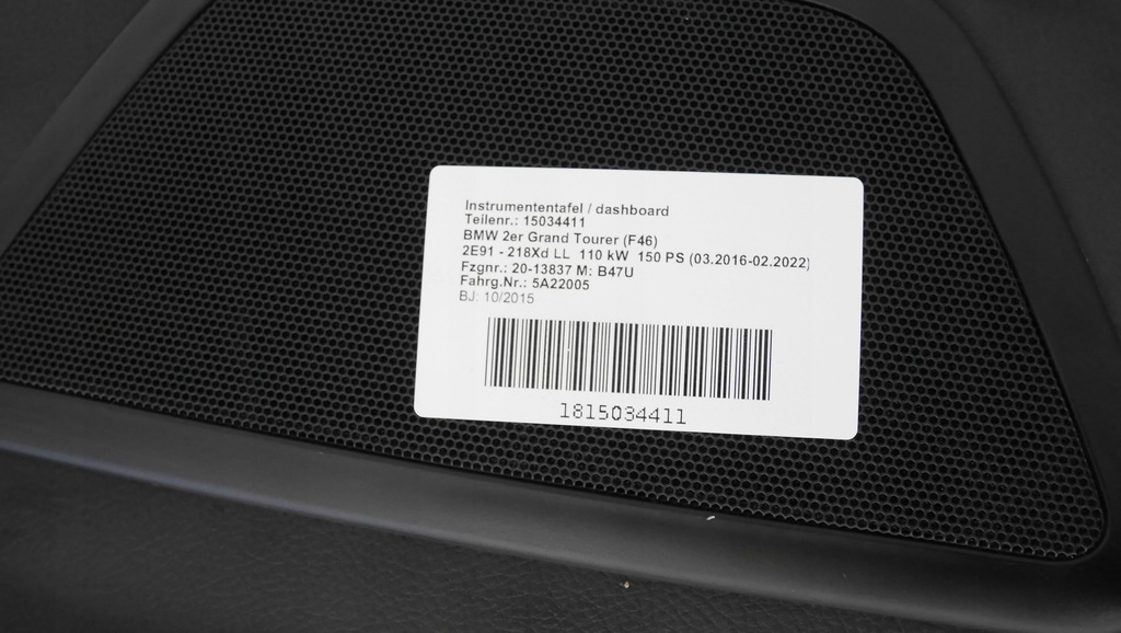 фото №7, Bmw 2 f45 f46 приборная панель консоль czarna orginał head up