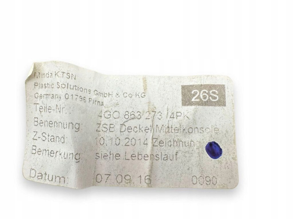 фото №8, Audi a6 s6 c7 4g 2016 панель пепельницы передней туннель среднего