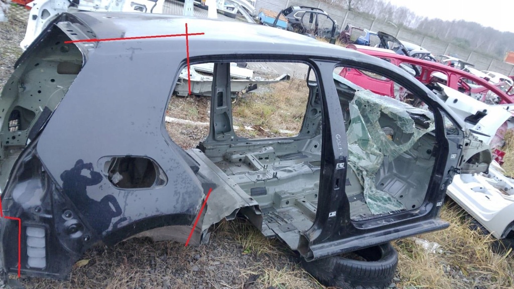 фото №1, Крыло четверть правый задняя задняя vw golf vii gte