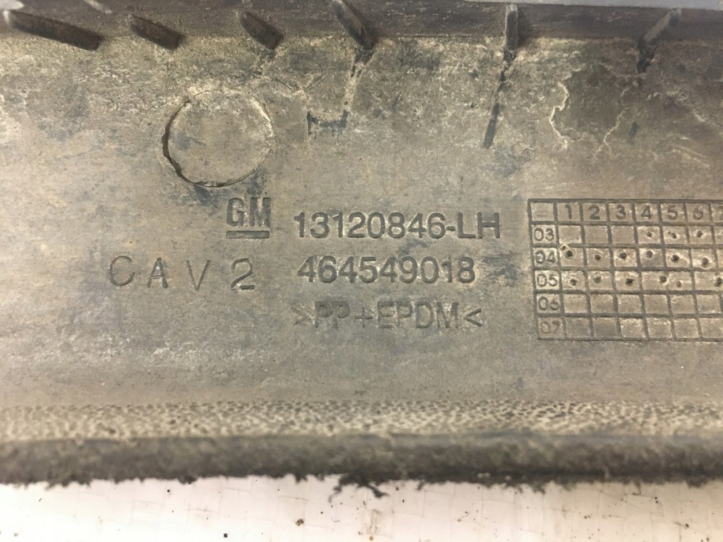 Накладка-спойлер спойлер молдинг бампера левый перед 13120846 opel corsa c lift Доставка