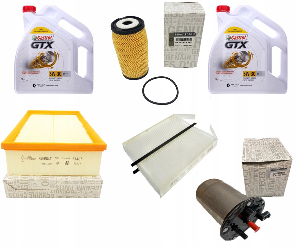 фото №1, Castrol 5w30 rn17 набор фильтров dpf master 2.3dci opel movano b 19-