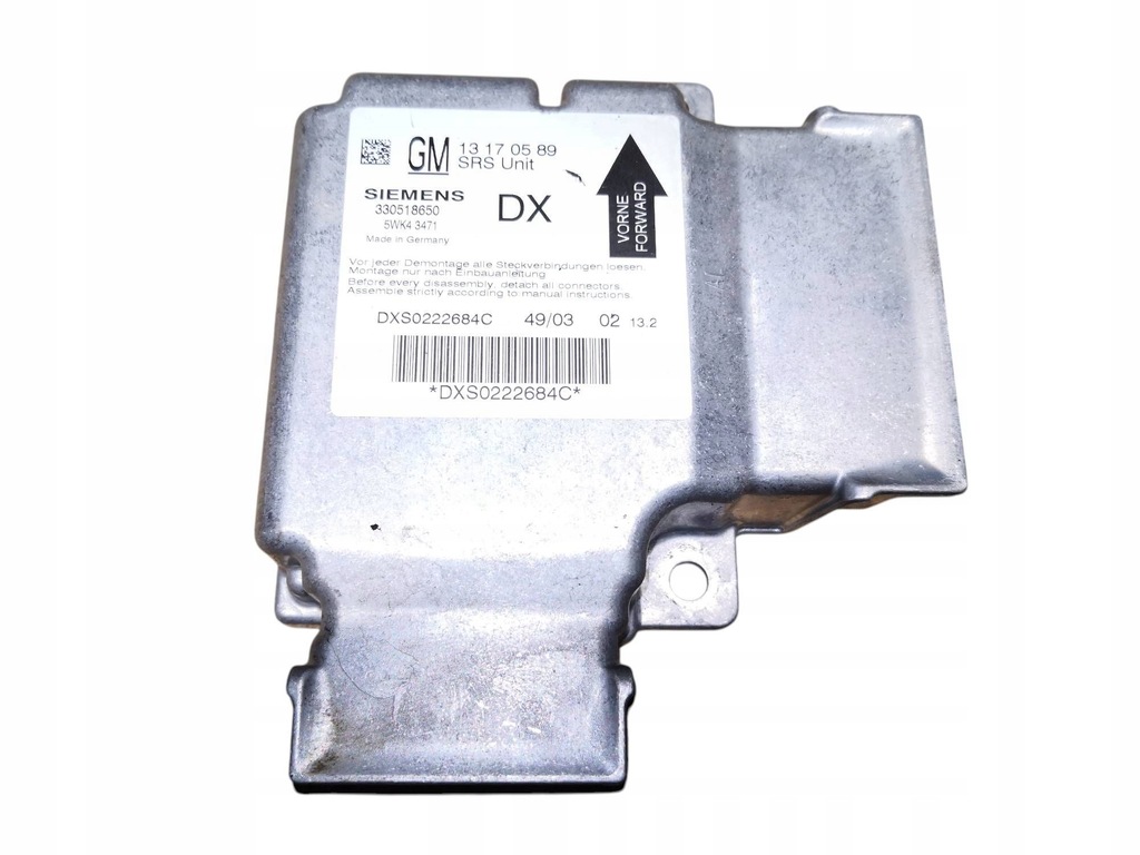 фото №1, Блок керування модуль подушка безпеки opel vectra c 13170589