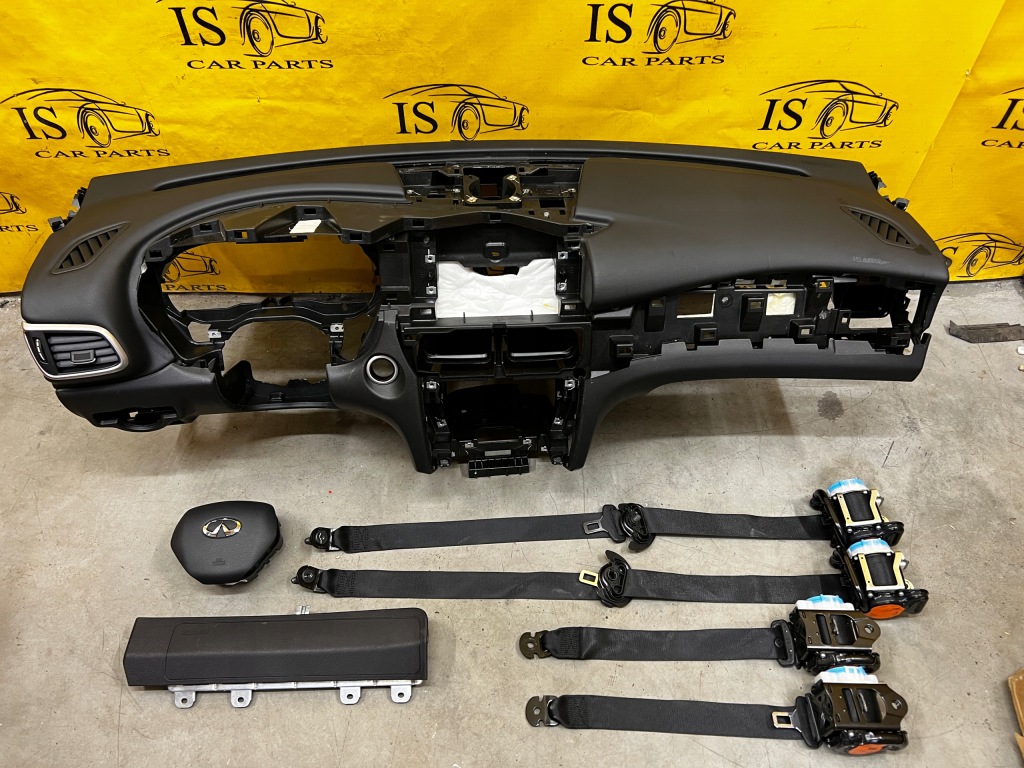 фото №1, Комплект приборная панель + 3 x подушки безопасности ремни infiniti q30 qx30