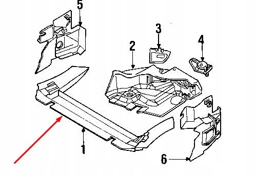 Купить Bmw z3 e36 радиатор нижний канал воздуха 51712491034 2491034 2001 oem