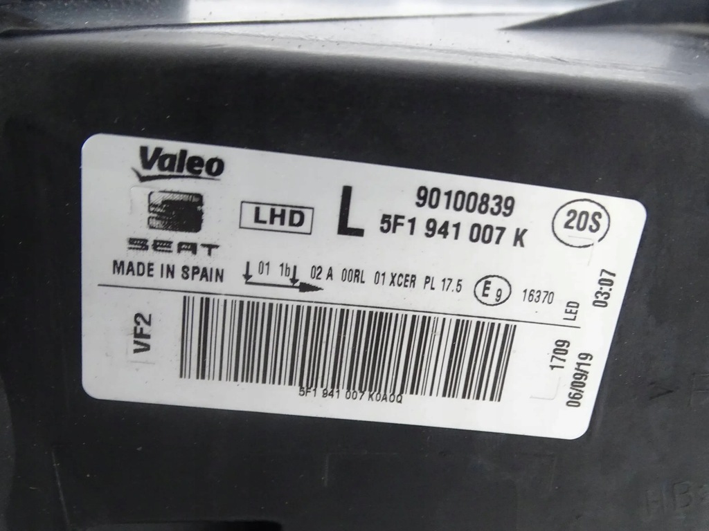 фото №9, Лампа перед передняя левая seat leon iii 3 lift full led