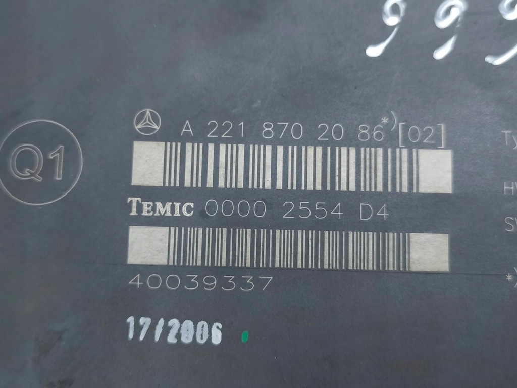 фото №9, Mercedes-benz s w221 2007 модуль / блок управления сиденье