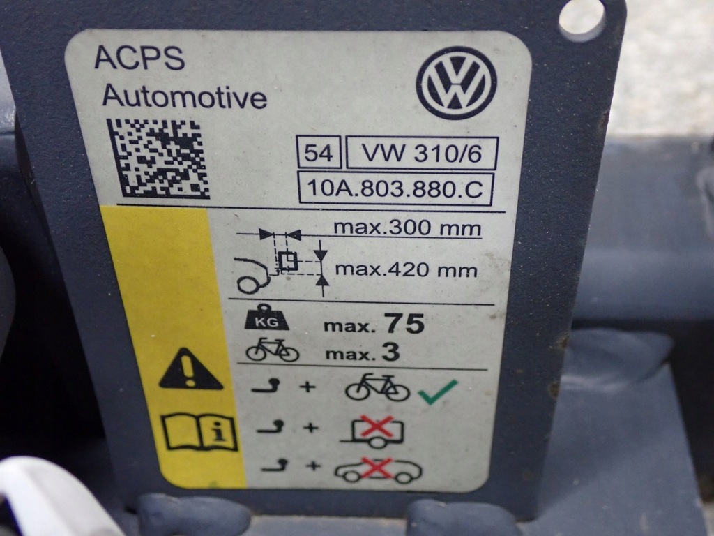 фото №11, Hak буксирувальний кулька роз'єм vw id.3 id3 10a803881c