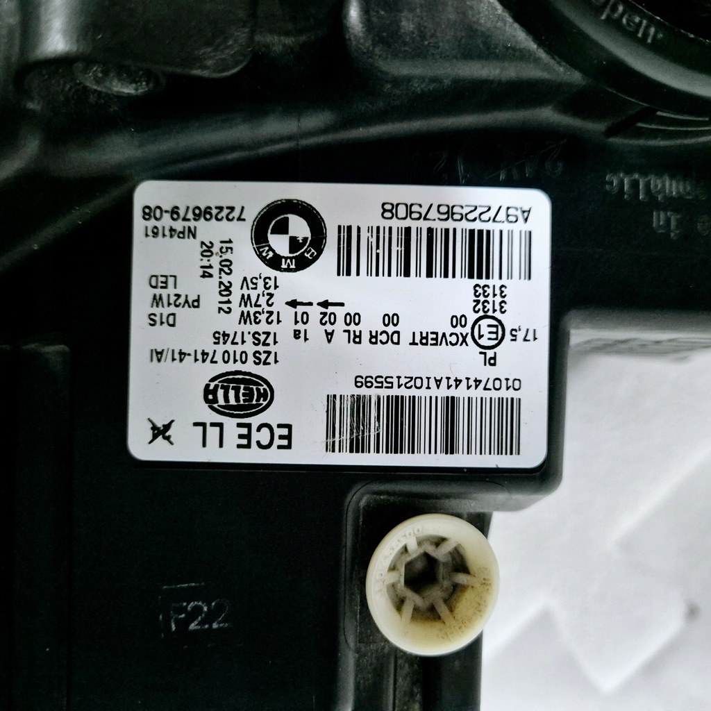 фото №6, Bmw 1 f20 f21 лампа ліва bi ксенон led eu