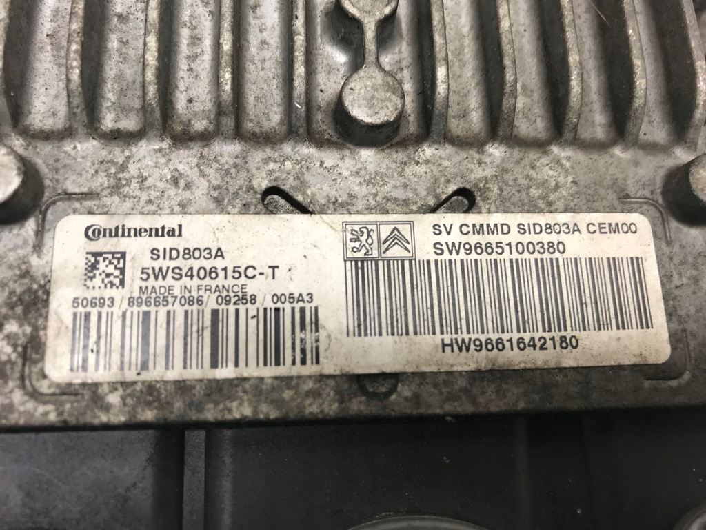 фото №7, Peugeot бортовой компьютер блок управления двигателя 9665100380