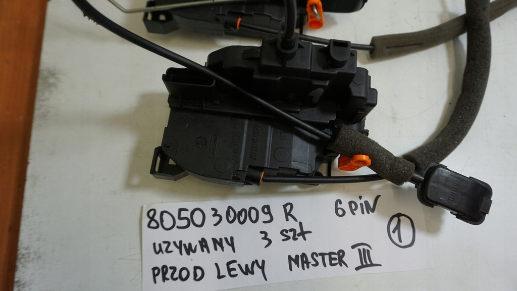 фото №3, Замок дверь перед левый tylko ! правый отсутствует!! renault master iii