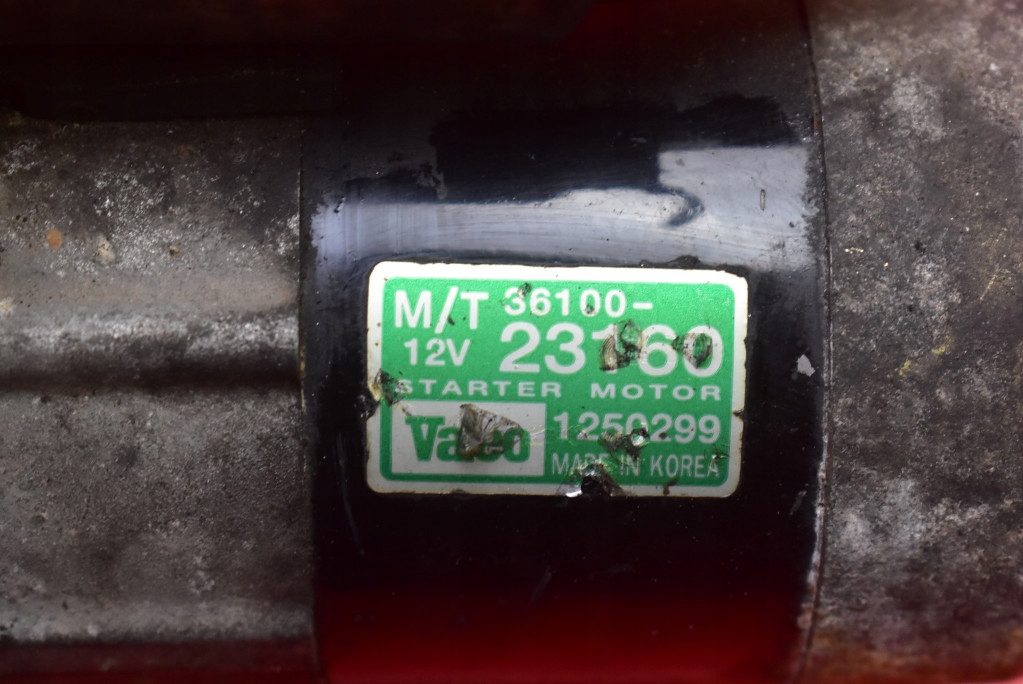 фото №9, Стартер test 36100-23160 1250299 hyundai tucson 1 i 2.0 16v 141 km 04-10