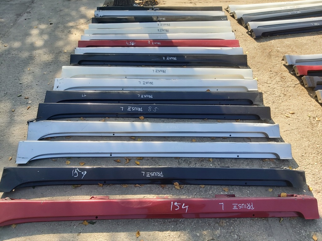 фото №7, Toyota prius iii молдинг порог левая накладка левая