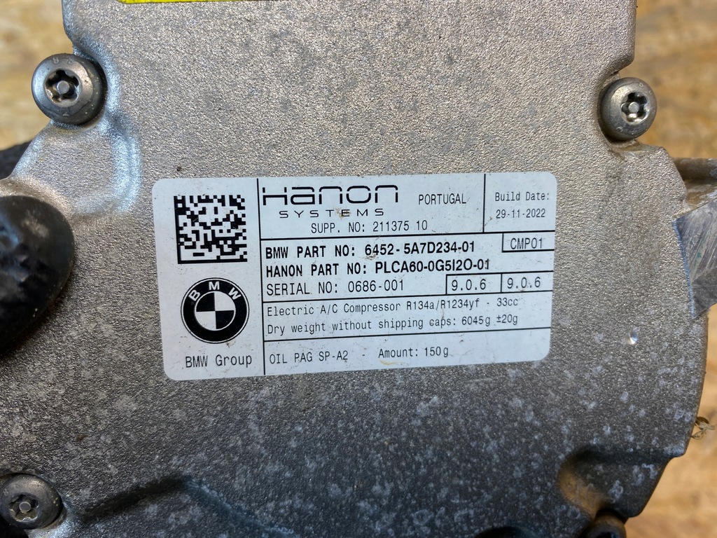 фото №9, Компресор компресор насос кондиціонера bmw x1 u11 1.5h 5a7d234